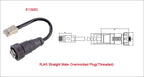 RJ45 CAT5E CAT6A Shield Waterproof RJ45 Ethernet IP67 Connector PCB Panel Mount With Pigtail Cable Outdoor Connector L = 0.3M