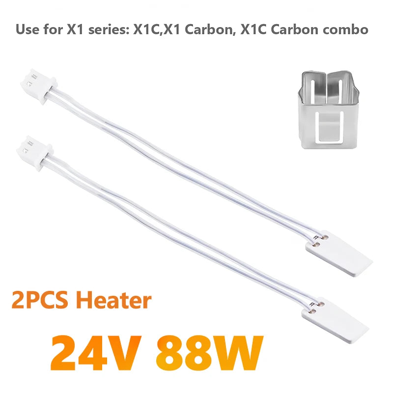 Ceramics Heating element Thermistor for Bambu lab A1 A1Mini X1 X1C P1 P1P P1S Combo 3D Printer HeaterParts