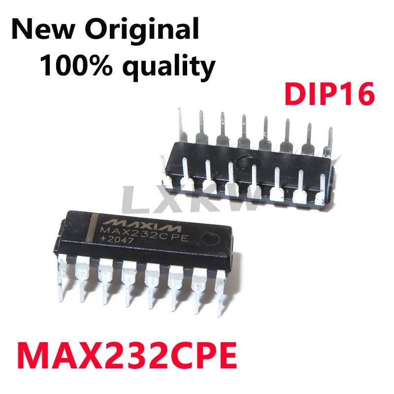 10-100/PCS New MAX232CPE MAX232 DIP16 RS-232 receiver chip In Stock