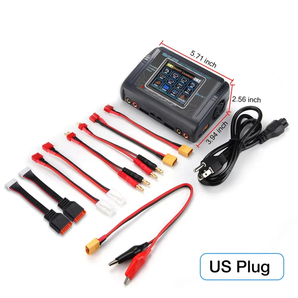HTRC T240 LIPO balanced charger DUO AC 150W DC 240W 10A Touch Screen Dual Channel Battery Balance Charger Discharger