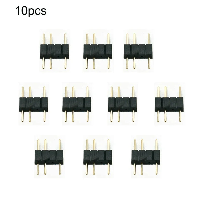 5-24V 3 Pin RGB Connector 1 To 1 2 3 4 5 3pin Wire Splitter Extension Cable for Computer Fan Motherboard AURA RGB LED Tape Light