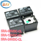 100PCS/LOT 100%New Original SRA-12VDC-CL SRA-24VDC-CL 5PINS 20A Automobile Relay