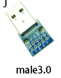 1pc MICRO MINI 5P 4P 9P 10P  type-c USB To Dip Female B-type Square Interface Printer Mike PCB Converter Adapter Breakout Board