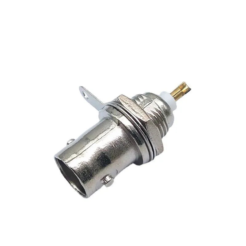 2/5/10pcs BNC Female Connectors Adapter Panel Chassis Mount Coaxial Cable Gold Plated Copper Core NC Female Welding Machine B5
