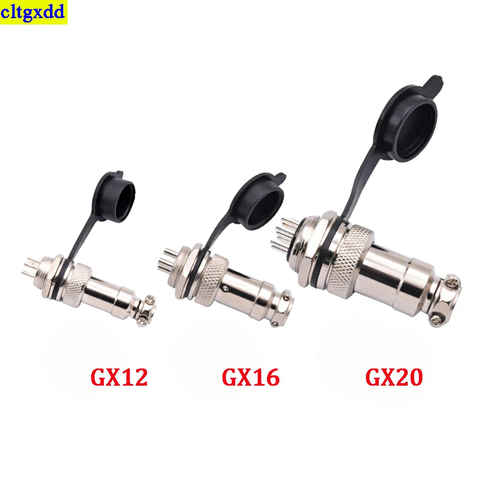 Cltgxdd 1-5piece GX12 GX16 GX20 Aviation Circular Socket Waterproof and Dustproof Cap Welding Cable Connector Rubber Protective