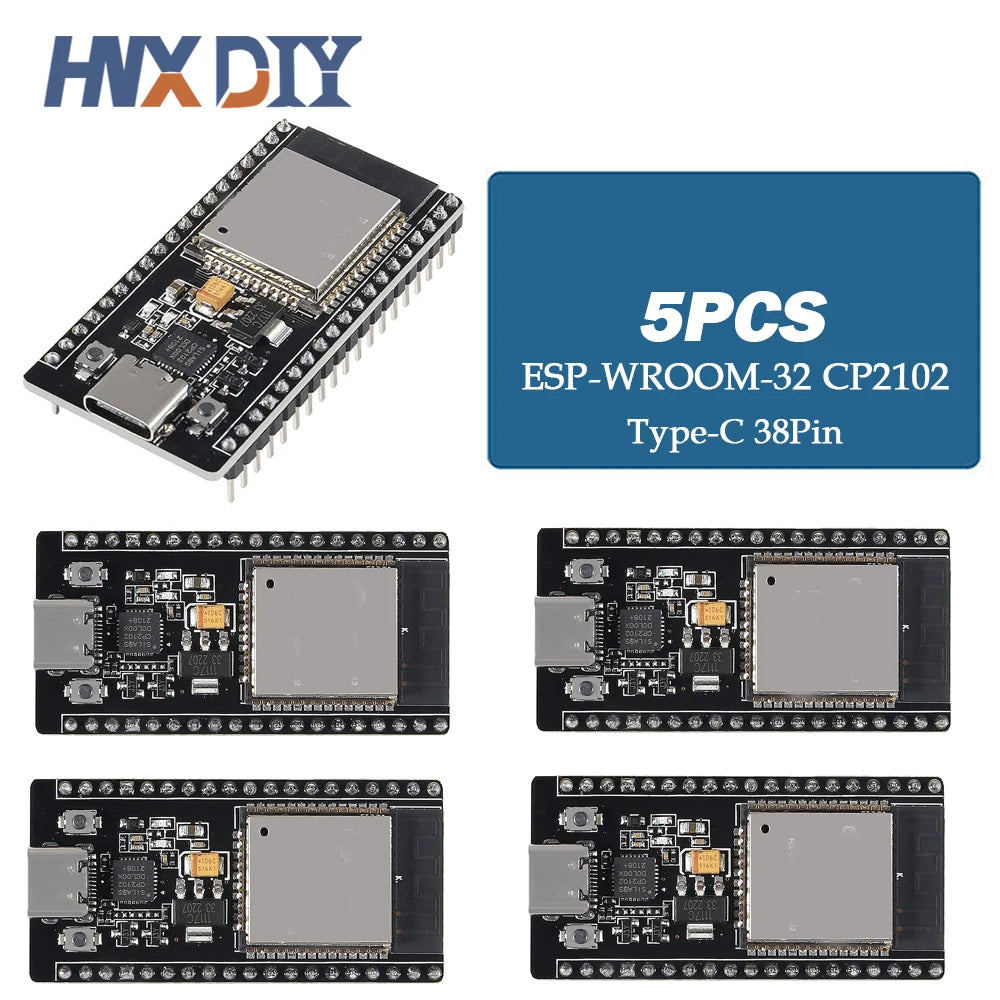 1-5sets ESP32 Development Board TYPE-C USB CP2102 WiFi+Bluetooth Dual Core 32-DevKitC-32 Expansion Board 38PIN