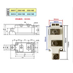Diode Module SKKT SKKH 42 57 72 92 106 122 132 162 172 250 330 /16E IGBT MODULE Thyristor Semi controlled thyristor  SKKT106/16E