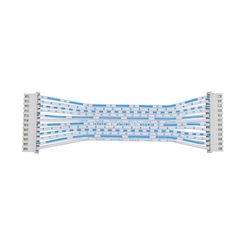 5Pcs XH2.54mm Pitch Connector Cable 2-12P Single/Double Head 24AWG 2468 Blue White Wire 10/20/30cm