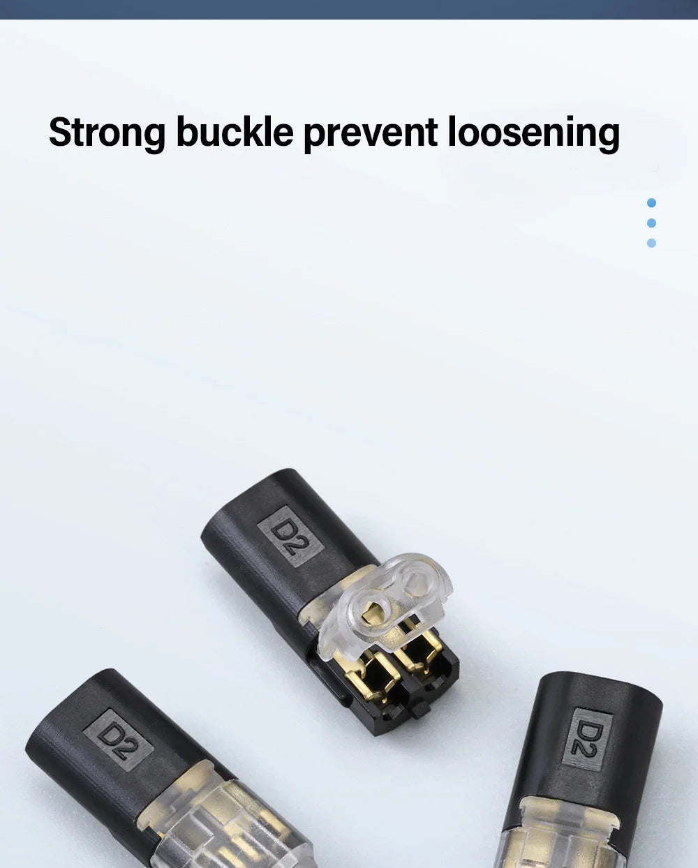 Electric Wire Connector Free Stripping Quick Cable Connectors Dual line Interconnection Detachable Automotive Terminal Connector