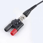 1PC Q9 BNC Adapter BNC Banana To Two Dual 4mm Banana Male Female Jack Coaxial Connector BNC Tee Type 3Way Splitter RF Adapter