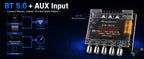 DC 12V-24V Audio Receiver Power Amplifier Module HiFi Chips SZM-TB21H TPA3116D2 Bluetooth Car Audio Speakers Amplifier Board
