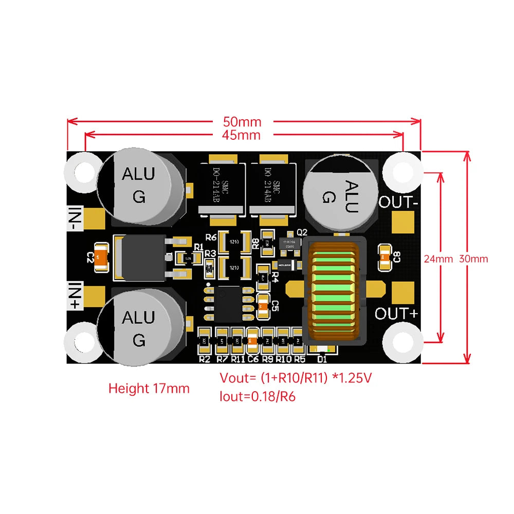 DC-DC Step Down Module Power Supply Buck Converter Non-isolated Stabilizer 9V 12V 24V 36V 48V 72V 110V to 5V 9V 12V 24V