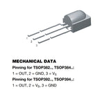 10pcs TSOP38236 TSOP38236M TSOP38238 TSOP38436 TSOP38438 TSOP38456 DIP-3 IR Receiver Modules for Remote Control Systems original