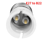 4pcs E27 to B22, B22 to E27 Light Socket Adapter 250V2A PBT Housing CE Rohs LED Lamp Base Holder Socket Converter