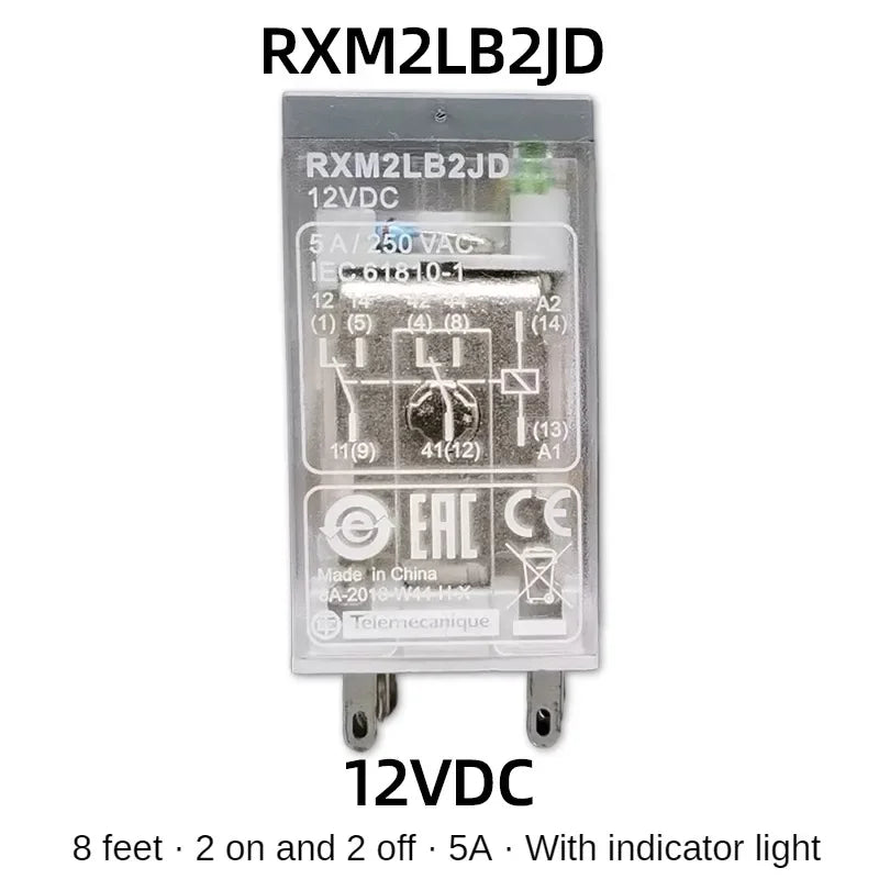 Schneider RXM2LB2BD Intermediate Relay DC24V AC Contactor 8 Feet and 14 Feet RXM4LB2P7 230VAC