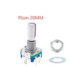 2/5/10PCS/Lot 20 Position 360 Degree Rotary Encoder EC11 Push Button 5Pin Handle Long 15/20MM With A Built In Push Button Switch