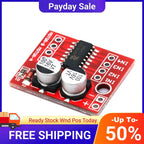 L298N 2-Way DC Motor Driver Module DC 2V-10V 1.5A Driver Module PWM Speed Dual H-Bridge Stepper Motor Driver