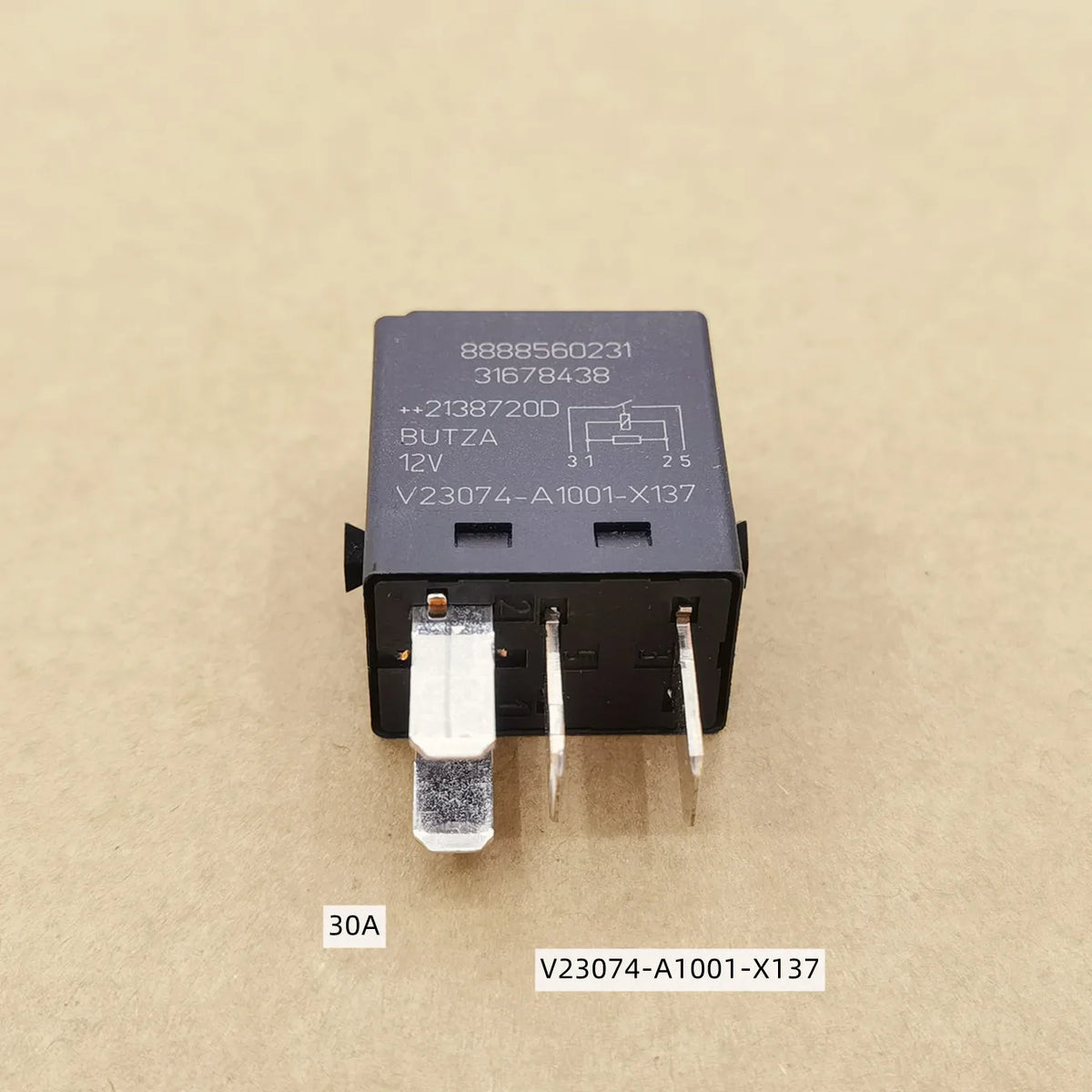 Original New 100% XC40 30A 40A 70A 12V Automotive Fan Air Conditioning Relay V23074-A1001-X137 V23136-B1-X142 V23136-J4-X141