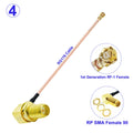 1Pcs RG178 SMA to IPX Cable SMA Male/SMA Female to U.FL IPX-1 RF-1Female Connector RF Coaxial Pigtail Antenna Extension Cables