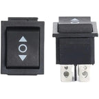 2PCS Self Reset Rocker Switch Momentary KCD4 Power Switch ON-OFF-ON Reset 3 Position 6 Pins 16A 250VAC/ 20A 125VAC