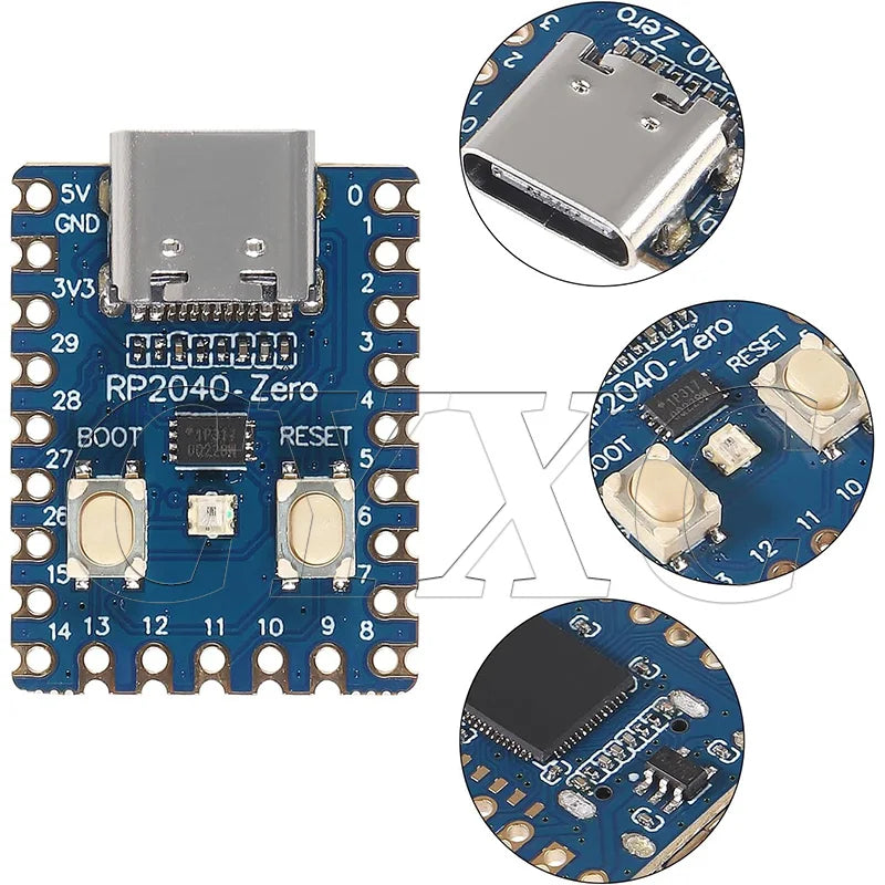 RP2040-Zero RP2040 Microcontroller PICO Development Board Dual-core 264KB Cortex M0+ Processor 2MB Flash