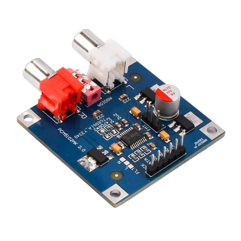 PCM5102/PCM5102A I2S Input DAC Audio Decoder Board Module 3.5mm Stereo Output HiFi Sound Card for Raspberry Pi/Arduino DIY