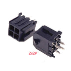 10-500 Pcs PCB Male Header Pin Vertical Through Hole 2 4 6 8 10 12 14 16 18 20 24 Circuits Molex 43045 Micro-Fit 3.0 mm Dual Row