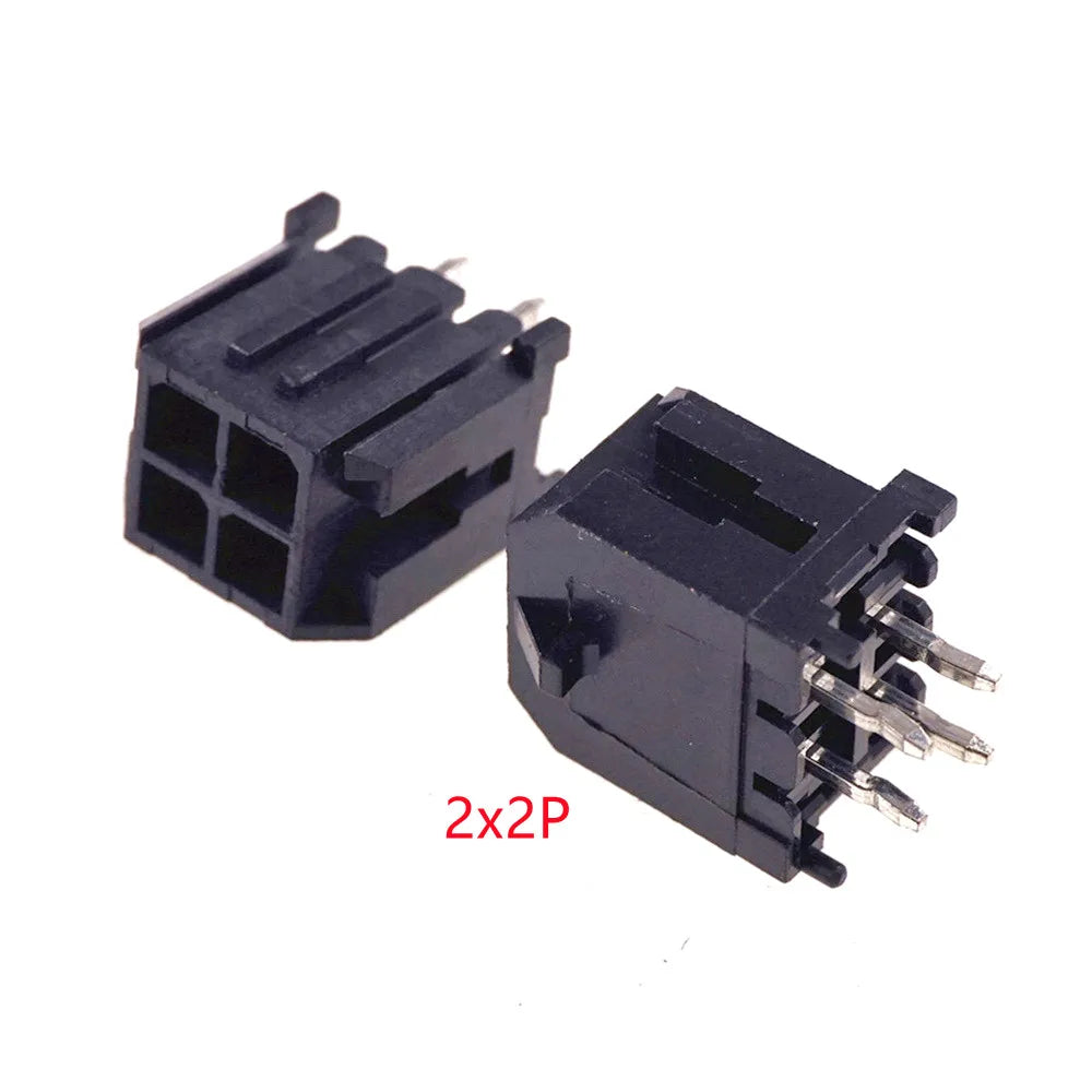10-500 Pcs PCB Male Header Pin Vertical Through Hole 2 4 6 8 10 12 14 16 18 20 24 Circuits Molex 43045 Micro-Fit 3.0 mm Dual Row