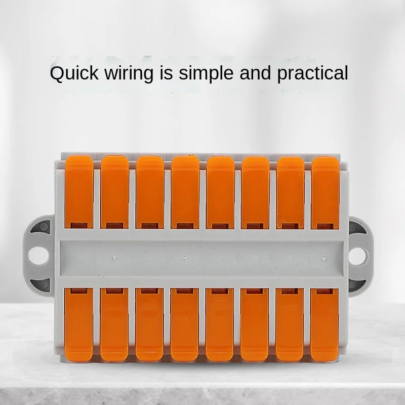 Wire Connector 2/3/4/5/6 Pin Universal Docking Fast Wiring Conductors Push-in Terminal Block Cable Splitter High Power Connector