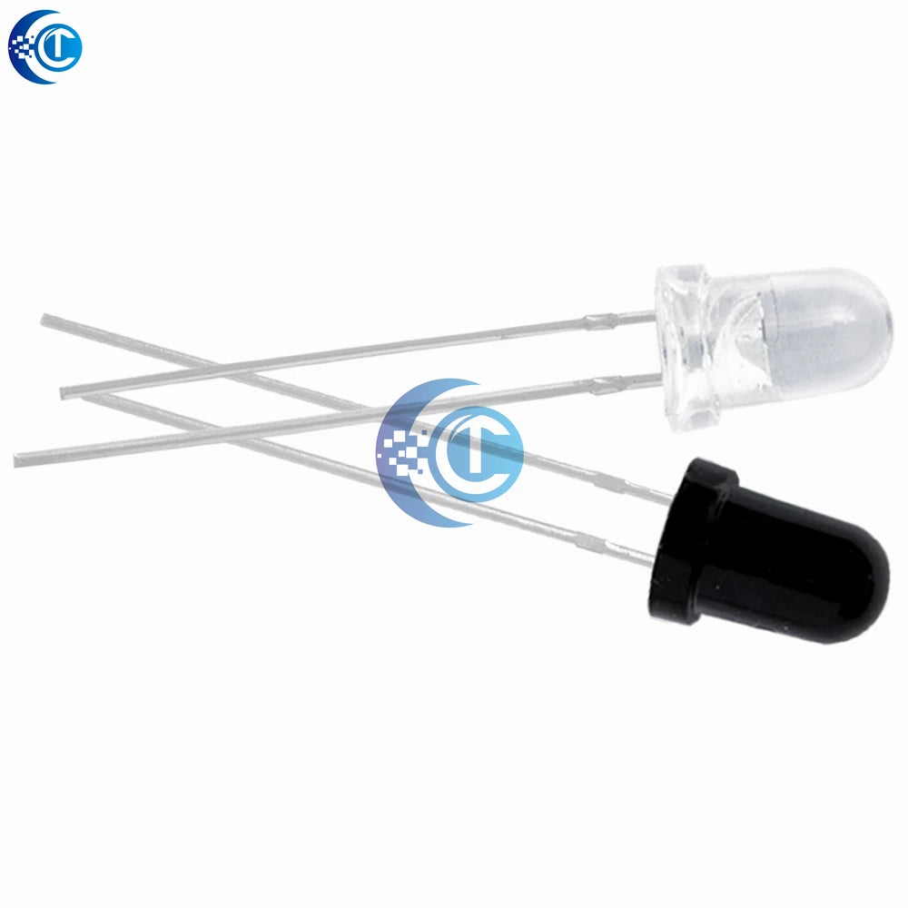 5mm 940nm LEDs Infrared Emitter and IR Receiver Diode 10pairs Diodes 301A