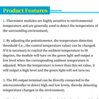 3/4 LINE Thermistor temperature sensor module thermal sensor module DO the digital output/temperature control switch For Arduino