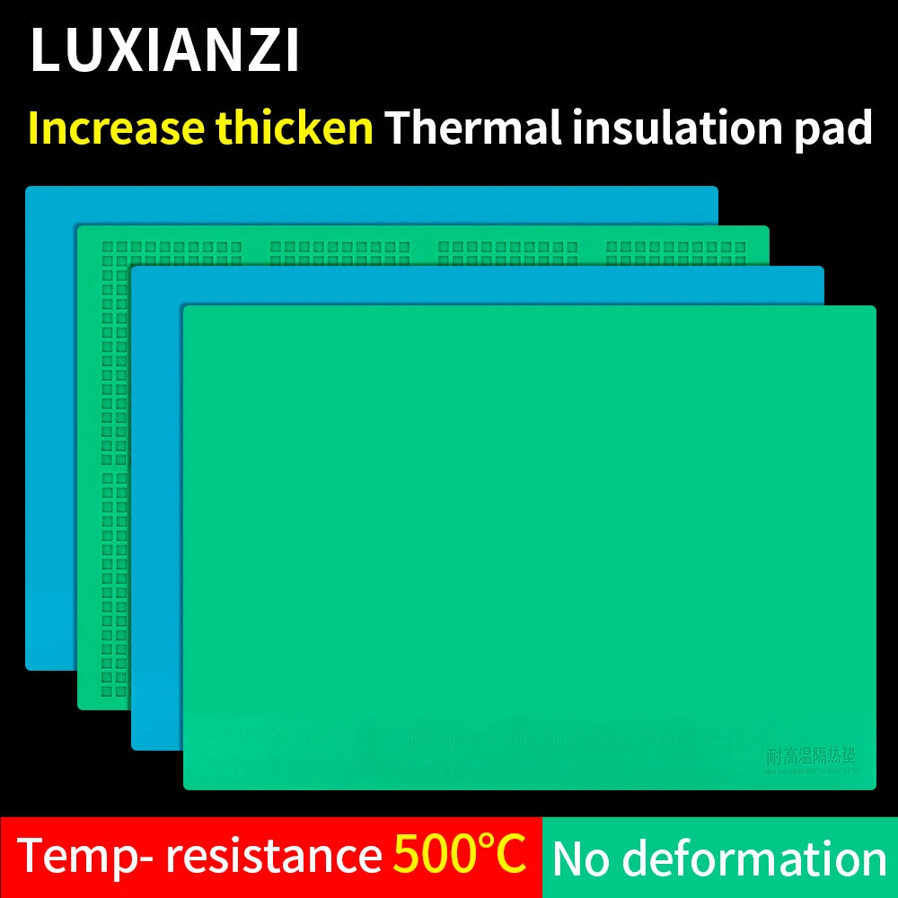 LUXIANZI 50*35CM ESD Silicone Soldering Mat For Motherboard Electronics Phone Repair Welding Anti-static Heat-Resistant Work Pad