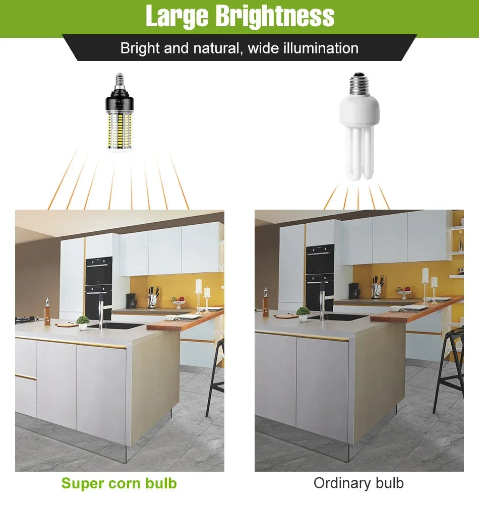 30W LED Indoor Corn Bulb E27/E26 Ceiling Lamp Bulbs E14 Spotlight B22 Living Room Bedroom Kitchen Washroom 220V Home Lighting