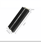 TEUCER SSD Heatsink M.2 NVME Solid State Disk Drive PC Radiator with Thermal Silicone pad for Desktop PC M.2 NVME PS5 Heatsink