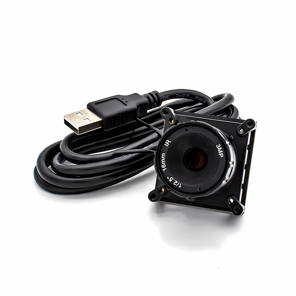 2.3MP HD Global Shutter USB Camera Module 1080P 90FPS 1/2.6" CMOS USB2.0 Plug And Play With 5-100mm Varifocal CS Mount Lens
