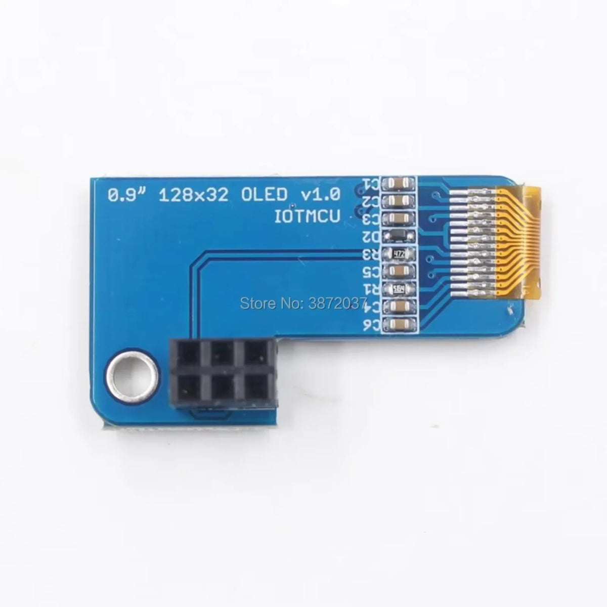 4Pcs/lot PiOLED 0.91inch OLED for PRI Raspberry Pi 1,2, 3,B+, and Pi Zero I2C 128x32 1 Blue
