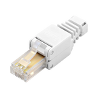 BYXGD Toolless RJ45 Connectors 100Mbps 1000Mbps 10Gbps Tool Free Reusable Cat5e Cat6a Cat7 Metal Plug Ethernet Plug Shielding