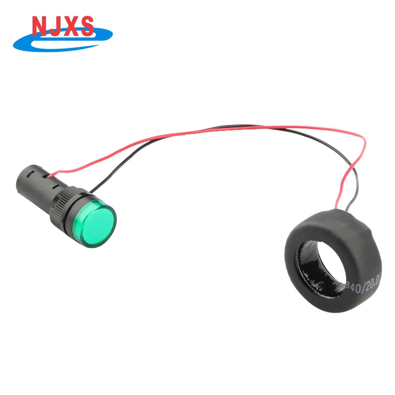 NJXSE Led Current Indicator 5A 20A 30A 50A 100A CT AC Signal Monitor Light Factory Price Current Transformer with Led Indicator