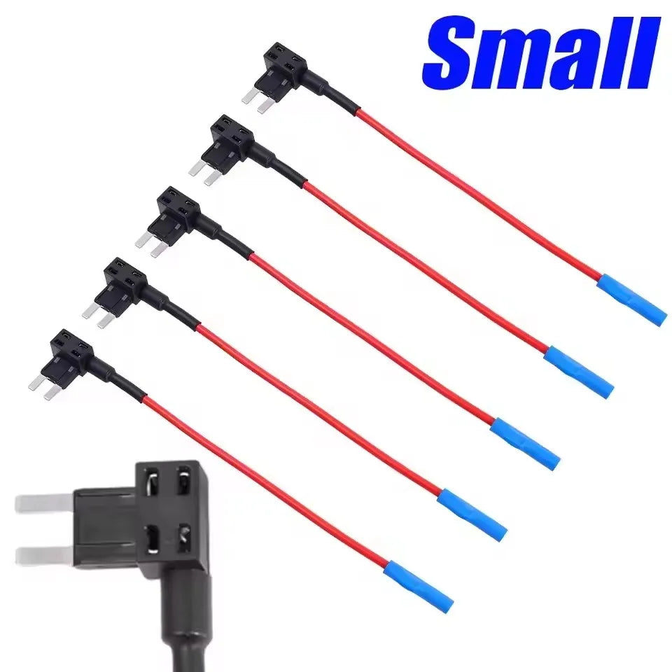 20/5pcs Car Fuse Holder Add-a-circuit MINI SMALL MEDIUM TAP Adapter Micro Mini Standard Blade Car Fuse with Holder Adapter 32V