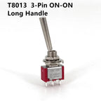 Salecom T80-T U/U2 Series Flat Handle Remote Control Mini Toggle Switch 6.35mm Panel Mount 5A/125VAC
