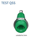 QSS 10pcs 2mm Banana Socket with Spring Tabs Banana Plug Jack  Panel Socket Electrical Connector Terminal DIY Parts