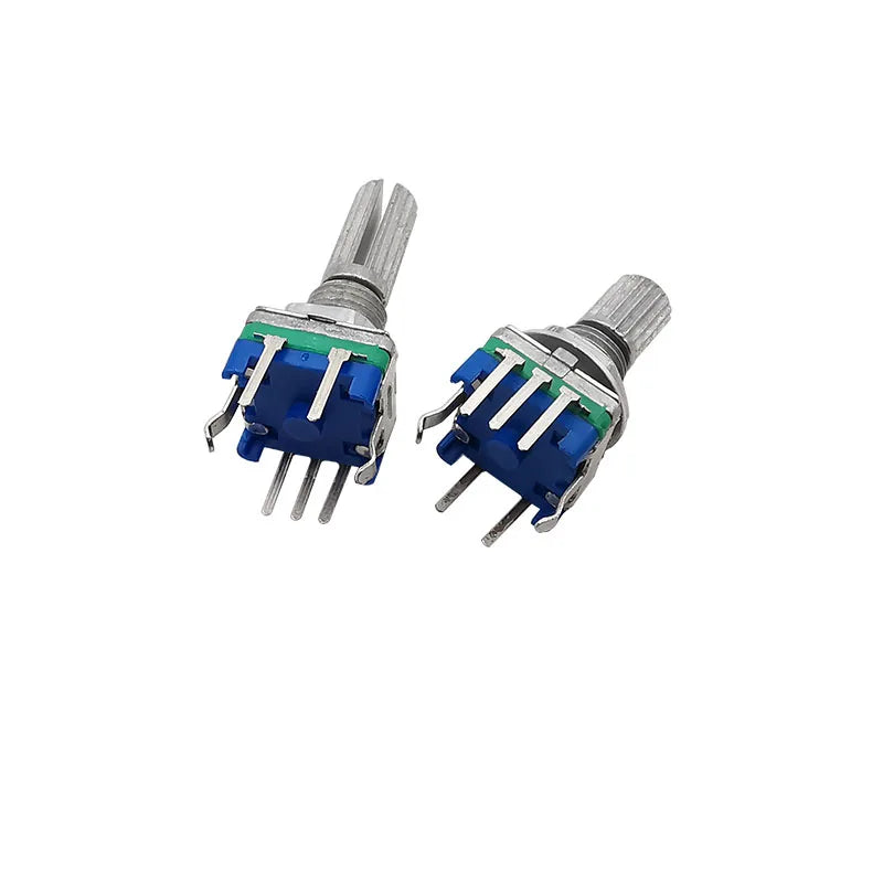 5Pcs/lot 20 Position 360 Degree Rotary Encoder EC11 Push Button 5 Pin Handle Long 15/20MM With A Built In Push Button Switch