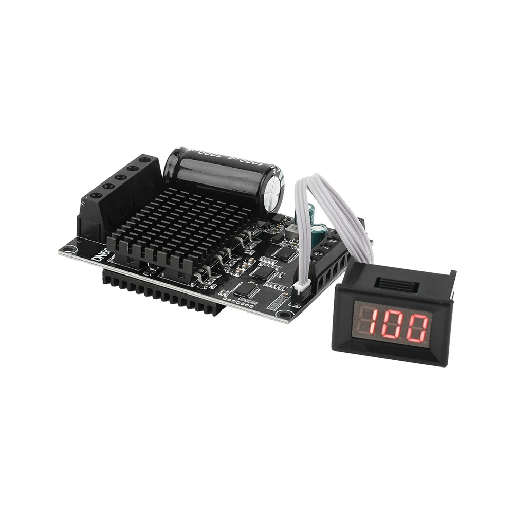 DC 6-80V BLDC Three Phase DC Brushless Motor Controller PWM High Power 1600W 20A Hall Motor Control Driver Board Motor Regulator