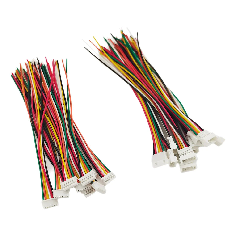 5/10Pairs Mini JST 1.25mm Connector Pitch 1.25mm Male Plug Female Jack Socket 2P/3/4/5/6 Pin Connectors with Wire Cable 10CM