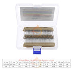1/8W 1/4W 1/2W 1W 2W 3W 5W  5% 0 Ohm-10m ohm Carbon Film Resistor Assorted Kit With box 1K 2K 5.1K 10K 47K 100K 220K 470K 3M 10M
