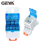 GEYA UKK-80A Distribution Box Din Rail Terminal Block 1 In 6Out Power Junction Box 80A Universal Electric Wire Connector