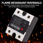 SSR 40DA SSR 25DA 10DA Solid State Relay  DC To AC 4-32VDC Input 24-480VAC Output solid state relay Industrial Single black SSR