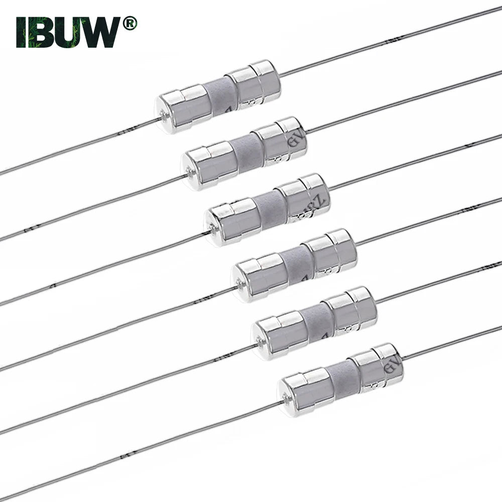 10PCS 3.6X10MM Quick Break 3.6*10 0.5A 3A 3.15A 4A 10A 15A 250V Lead Wire Slow Blow Ceramic Fuse Tube 5A 6.3A 8A 1A 1.5A 2A