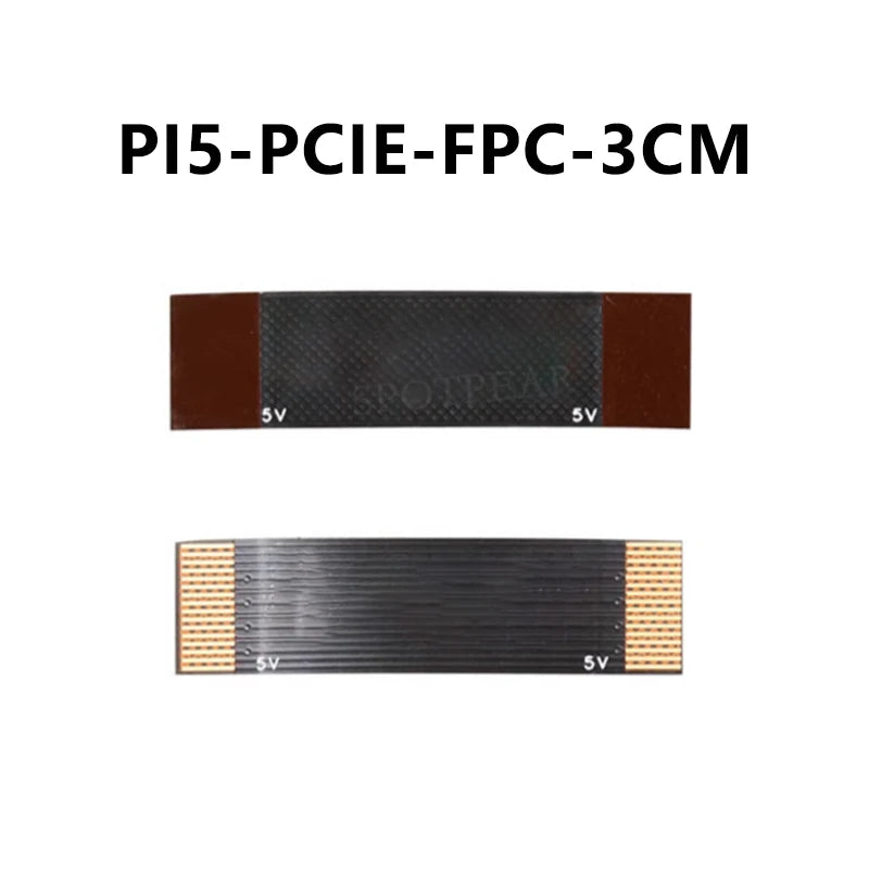 Raspberry Pi 5 PCIE FPC Cable With 90R differential matching Higher Speed 3/4/5/7/8CM For M.2 NVMe SSD