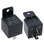 5Pcs Automotive Relay 12V or 24V 5Pin 40A Car Relay with Black Red Copper Terminal Auto Relay Socket SPDT Harness Cable